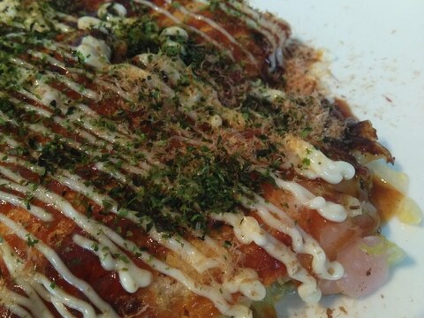 白菜大量消費の餅チーズお好み焼き